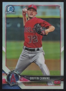 2018 Bowman Draft #BDC-197 Griffin Canning Chrome Refractors Angels