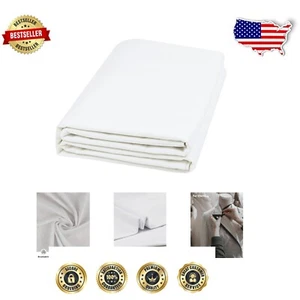 Premium Bleached Cotton Muslin Fabric – 59 Inch Width, Perfect for All Projects - Picture 1 of 7