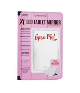 Love Ellie's Megan XL LED Tablet Spiegel mit dimmbaren Lichtern & wiederaufladbar! - Bild 1 von 6