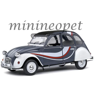 SOLIDO S1805023 1982 CITROEN 2CV6 CHIC 1/18 DIECAST MODEL CAR GREY - Image 1 of 4