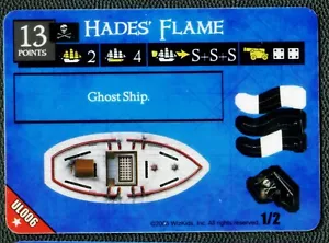 **Pirates Of The Revolution, 2 MAST PIRATE SHIP, HADES' FLAME, #UL006 - Picture 1 of 3