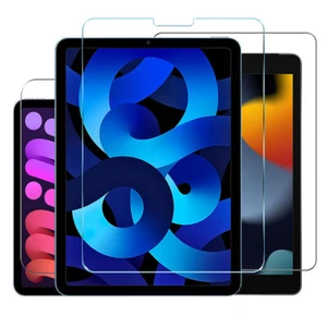 2x Tempered Glass iPad Pro 11 12.9 M4 Air 13 M2 10.2 10th gen 9.7 Screen Protect - Picture 1 of 6