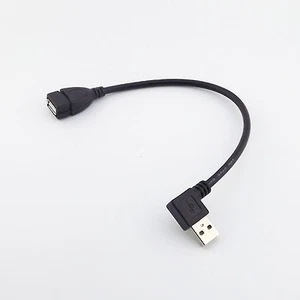 USB 2.0 Type A Male Left Angle To Female Extension Adapter Converter Cable Cord - Photo 1 sur 6