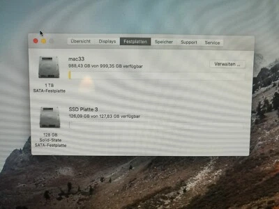 iMac 27 Zoll 3,4 Intel i7 16GB RAM 1TB  und SSD  Platte AMD Radeon HD6970M MAC  - Bild 1 von 4