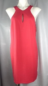 Abito donna Trina Turk $158 reggicalze scollo ritagliato colore rosa corallo taglia 4 - Foto 1 di 11