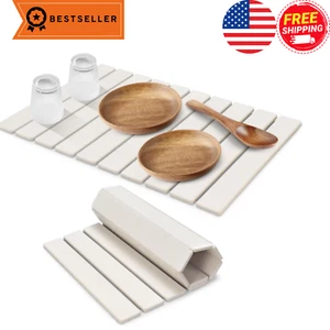Large Stone Dish Drying Mats for Kitchen Counter, Quick Dry Collapsible Dish Dry - Picture 1 of 8
