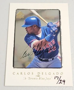 1998 U/D SP AUTHENTIC #194 CARLOS DELGADO BUYBACK AUTOGRAPH 17/29 - Picture 1 of 5