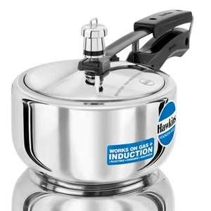 Hawkins B25 Pressure Cooker 2 Litre Silver - Picture 1 of 12