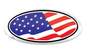 NEW! FOR FITS MANY KIA MODELS US FLAG WRAP OVERLAY DECALS 3pc KIT - Picture 1 of 1