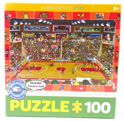 Eurographics Puzzle 100 Pieces Spot & Find Basketball Puzzle FACTORY SEALED - Image 1 of 3