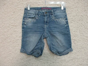 Red Camel Shorts 14 Girls Youth Size Blue Denim Casual Jeans Cuffed Casual Logo - Picture 1 of 8