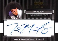 2008 Razor Signature Series Black #185 Tim Murphy AUTO /199