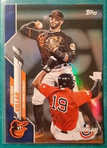 2020 TOPPS OPENING DAY BLUE FOIL JONATHAN VILLAR #2 BALTIMORE ORIOLES 