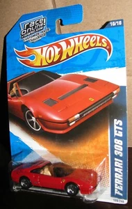 Hot Wheels 2011 #128 All Stars #10 Ferrari 308 GTS Rojo con Interior Bronceado RARO - Imagen 1 de 5