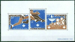 FRENCH POLYNESIA   – 1976  – MONTRÉAL OLYMPICS S/S – VF  **  - Picture 1 of 1