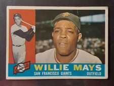 1960 Topps Willie Mays Baseball Card # 200