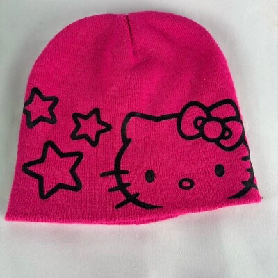 Boné de inverno Hello Kitty gorro meninas jovens crianças rosa quente 2013 tamanho único  - Imagem 1 de 4