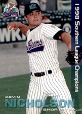 1998 Mobile Bay Bears Southern League Champions Grandstand #18 Kevin Nicholson 