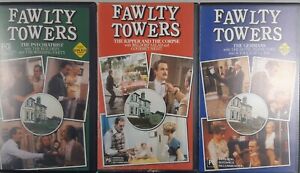 Fawlty Towers VHS Tapes The psychiatrist-The Kipper and the Corpse-The Germans
