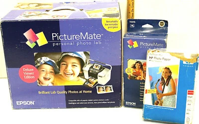 Epson Picture Mate 2005 laboratorio fotográfico personal digital + paquete de impresión 100 + papel HP  Foto 1 de 4