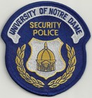 NOTRE DAME UNIVERSITY INDIANA SECURITY POLICE SHOULDER PATCH