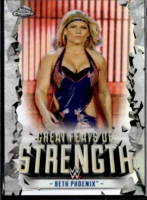 2021 WWE TOPPS CHROME REFRACTOR GREAT FEATS OF STRENGTH  # GF-1 BETH PHOENIX - Image 1 of 2