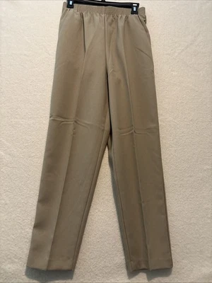NWT DONNKENNY WOMENS PANTS SIZE 12 Khaki 2 Pockets Pull On Stretch Waist - Image 1 of 4