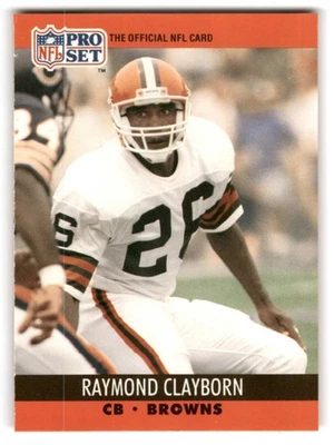 1990 Pro Set #471 Raymond Clayborn | Cleveland Browns - Image 1 of 2