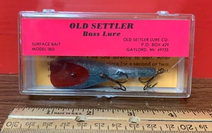 Vintage alter Siedler Barschköder Modell 003 im Originalkarton mit Anleitungseinsatz - Bild 1 von 12