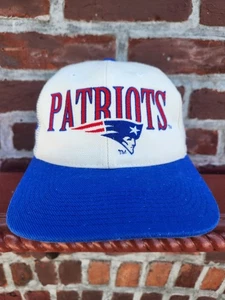 VTG 90's Sports Specialties New England Patriots NFL Laser Shadow Snapback Hat - Picture 1 of 9