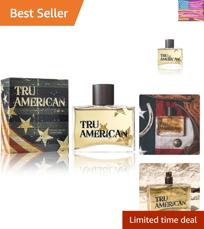 Tru Fragrance Men's 3.4oz True American Cologne Spray 90081