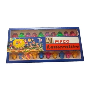 Vintage Pifco Lanternlites No. 1274 - verpackt - 20 Weihnachtsbeleuchtung funktionstüchtig A8 - Bild 1 von 19