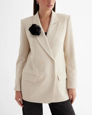 NUEVO BLAZER EXPRESS $168 SANDSHELL DOBLE BOTONADURA RAMILLETE TALLA XL EXTRA GRANDE Foto 1 de 4