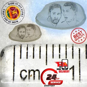 New FIFA Football Best Messi & Ronaldo Rice Grain Carving Micro Art Miniature - Picture 1 of 5