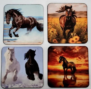Horse Sublimated Coaster Set of 4 - Picture 1 of 5