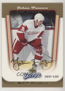 2005-06 Upper Deck MVP MVP Gold /100 Johan Franzen #421 Rookie RC