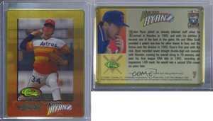 1995 Classic Metallic Impressions Nolan Ryan The Metal Edge Nolan Ryan #7 HOF