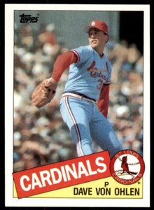1985 Topps Dave Von Ohlen St. Louis Cardinals #177