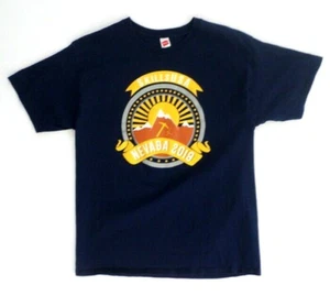Camiseta para hombre Hanes L grande azul estampado gráfico: Skills USA Nevada 2019 - Imagen 1 de 4