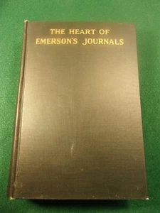 NICE VTG ANTIQUE 1925 BOOK: "THE HEART OF EMERSON'S JOURNALS" BY BLISS PERRY - Picture 1 of 17