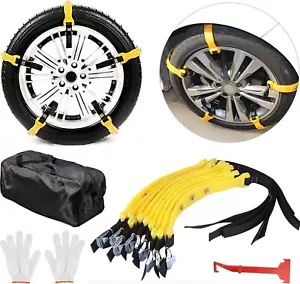 10x Auto Stabile Schneeketten Anfahrhilfe Schnee Reifenkette Eis Reifen Stabile - Bild 1 von 7