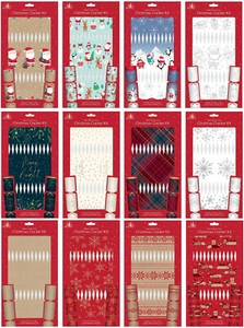 Make And Fill Your Own Christmas Cracker Craft Kit With Snappers Hats & Jokes