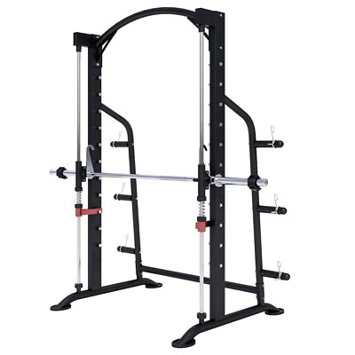 GORILLA SPORTS® Power Rack Squat Multipresse Smith Machine Fitnessstation Gym - Bild 1 von 4