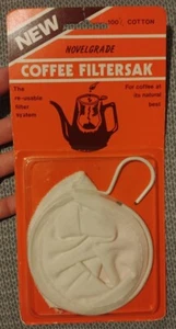 Nuovo Vecchio Stock Novelgrade Filtro Caffè Sak Filtro Riutilizzabile Tutto Cotone Danimarca Vintage - Foto 1 di 2