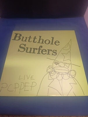 RARE NUMBERED BUTTHOLE SURFERS "Live PCPPEP", Used, White Vinyl Pressing - Image 1 of 4