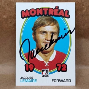 2009-10 ITG #10 JACQUES LEMAIRE Signed 1972 Montreal Canadien Autograph Auto - Picture 1 of 3