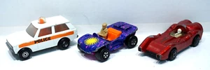 VINTAGE MATCHBOX ROLAMATICS #20 POLICE PATROL, #47 BEACH HOPPER & #69 TURBO FURY - Bild 1 von 6