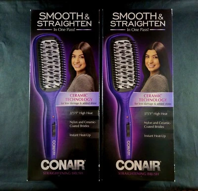 Cepillo alisador Conair Smooth & Straighten tecnología cerámica LOTE DE 2 Foto 1 de 4