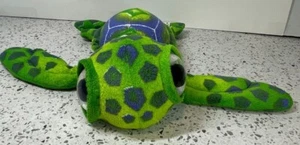 Fiesta Big Eye Turtle Plush, Multi Color, Measures 11.5” Length, Eye Scratches - Picture 1 of 6