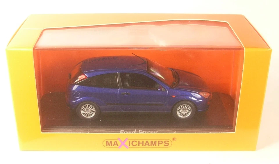 Ford Focus Mk1 (Blu Metallizzato) 1998 1:43 MAXICHAMPS - Immagine 1 di 1